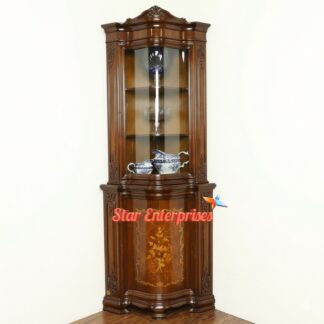 Wooden Antique Colonial Style Crockery Unit