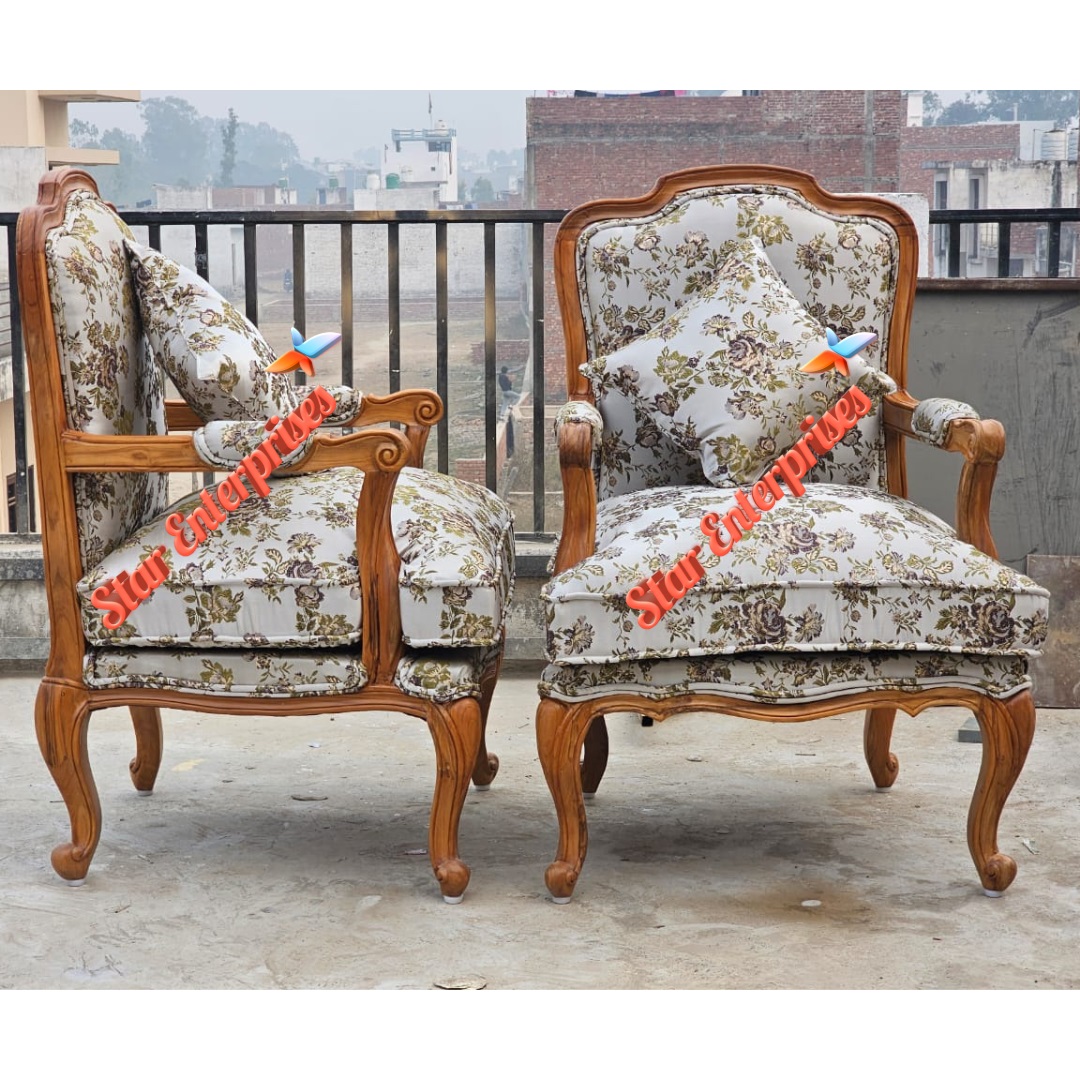 Star Enterprises Wooden Classic Bedroom Chairs BDCH-0108 - Image 2