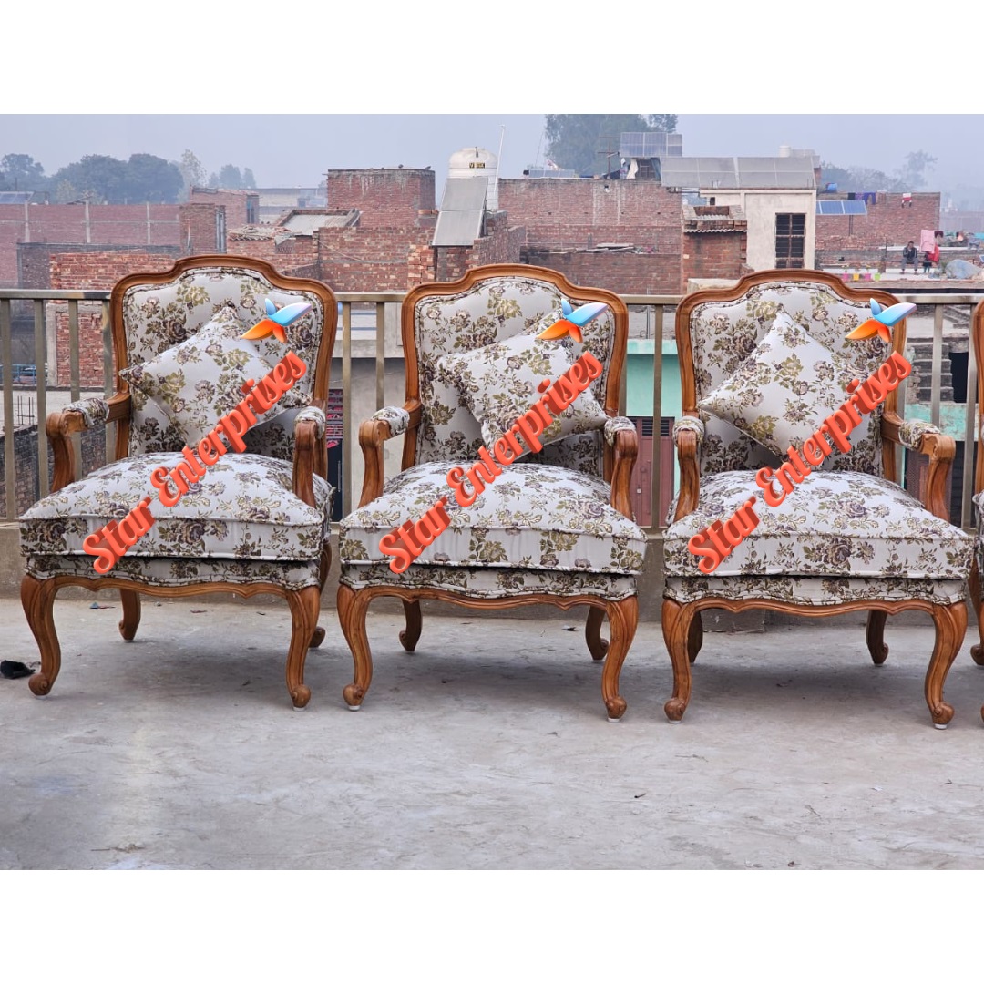 Star Enterprises Wooden Classic Bedroom Chairs BDCH-0108 - Image 3