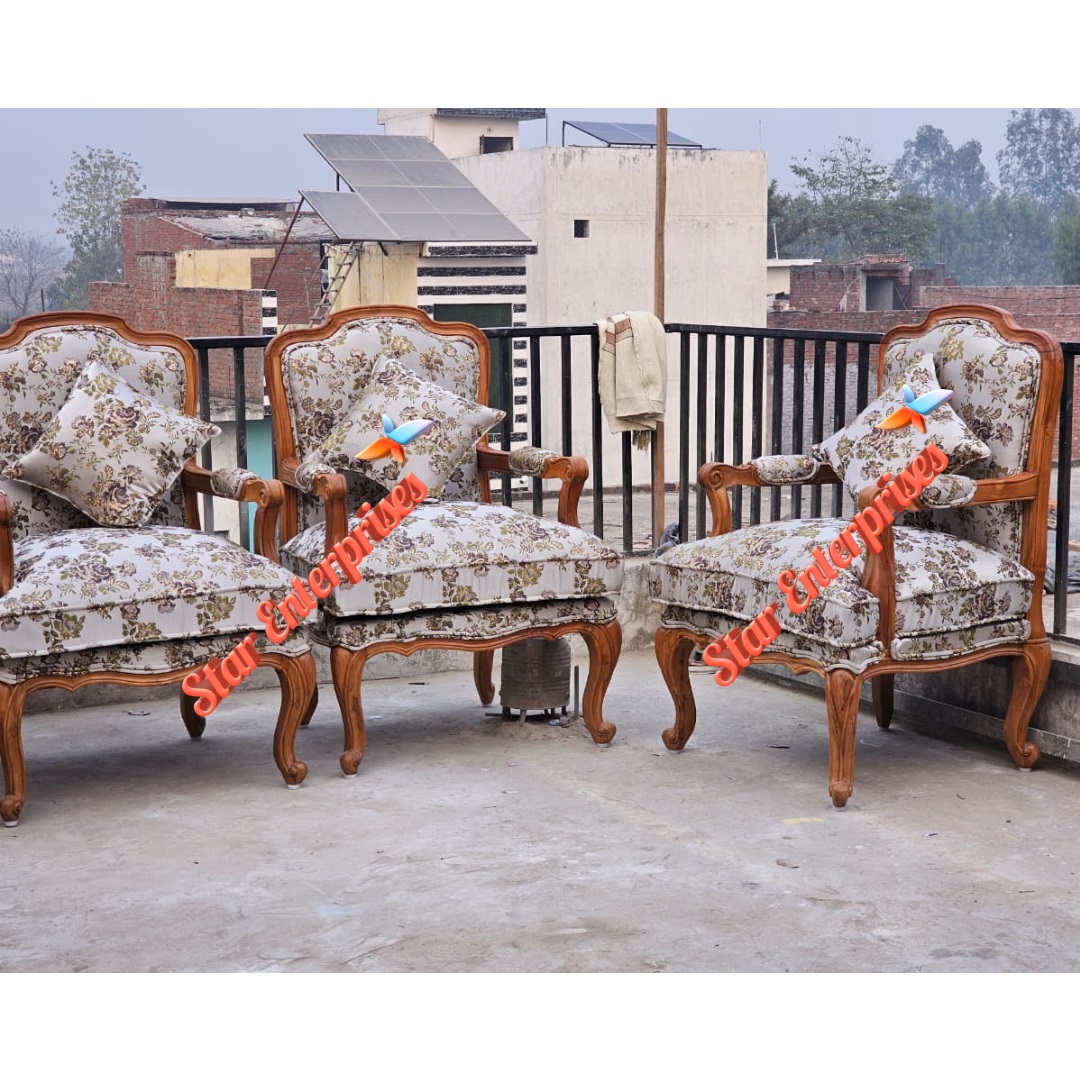 Star Enterprises Wooden Classic Bedroom Chairs BDCH-0108 - Image 4