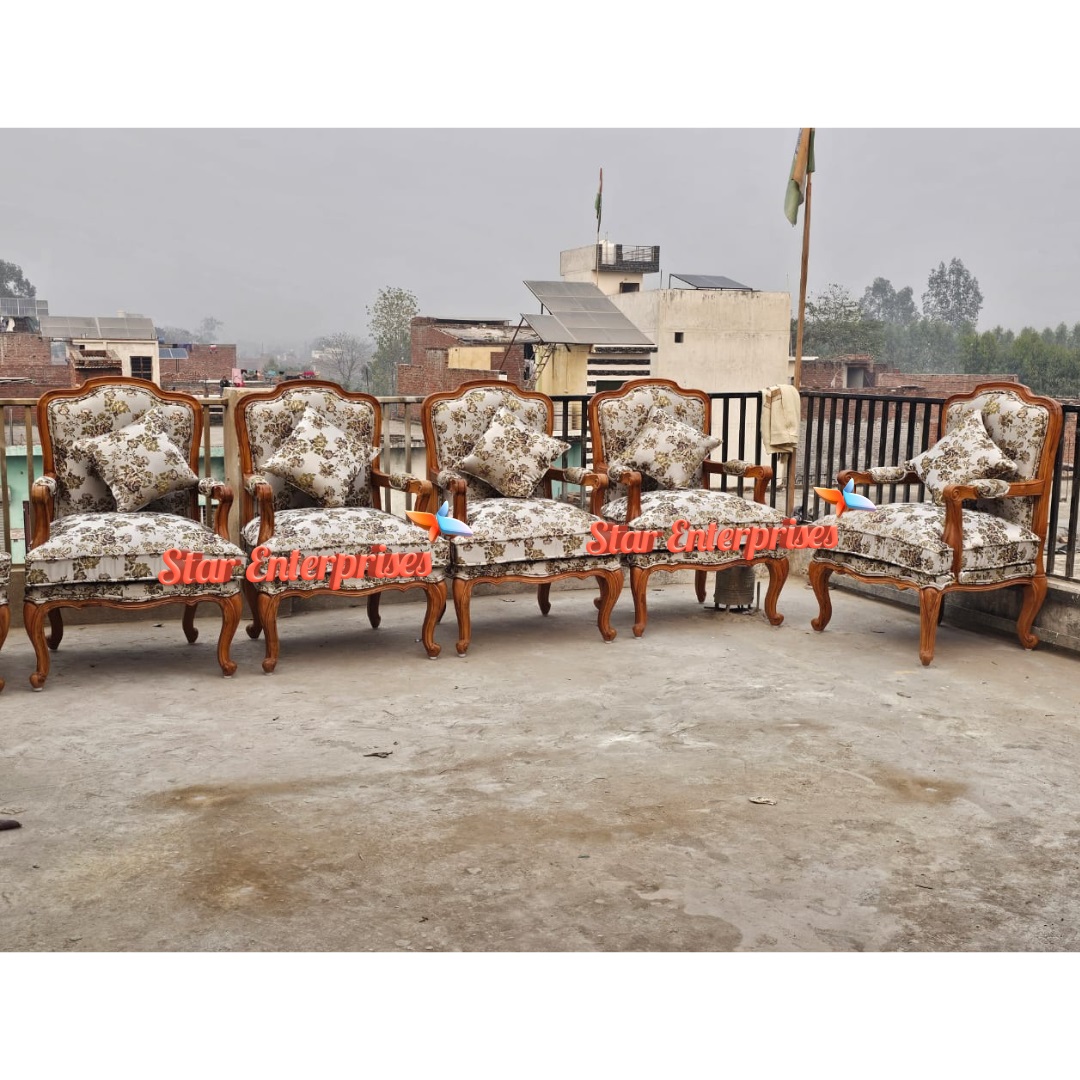 Star Enterprises Wooden Classic Bedroom Chairs BDCH-0108 - Image 5