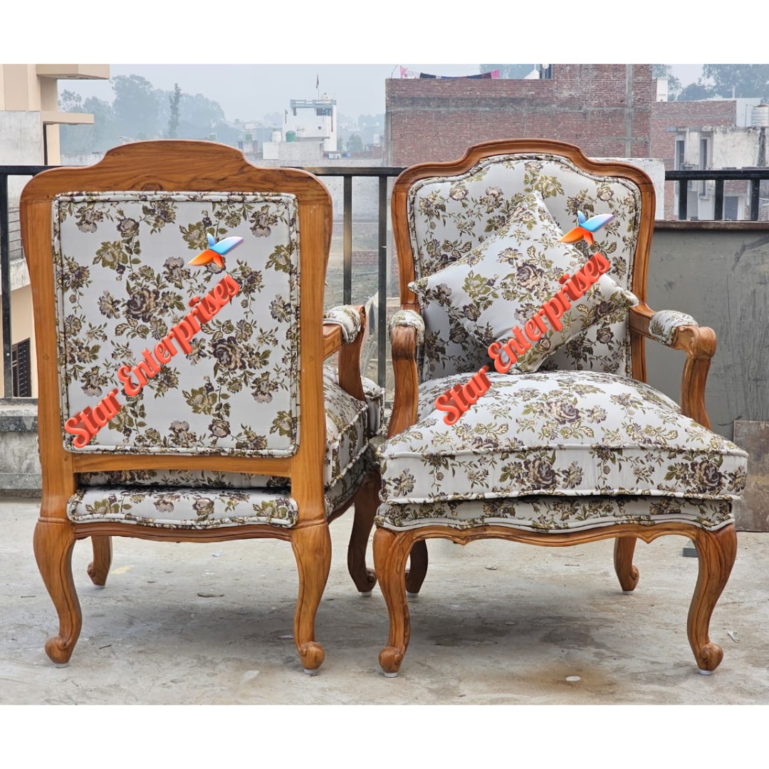 Star Enterprises Wooden Classic Bedroom Chairs BDCH-0108 - Image 6