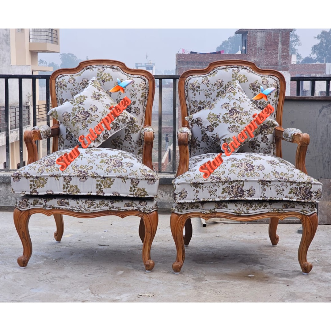 Star Enterprises Wooden Classic Bedroom Chairs BDCH-0108 - Image 7