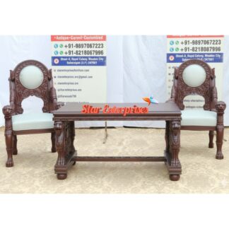 Wooden Classic Carved Office Desk