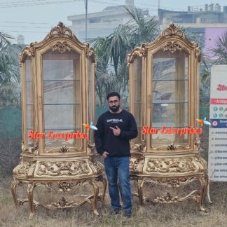 Wooden Classic Royal Handcrafted Crockery Cabinet