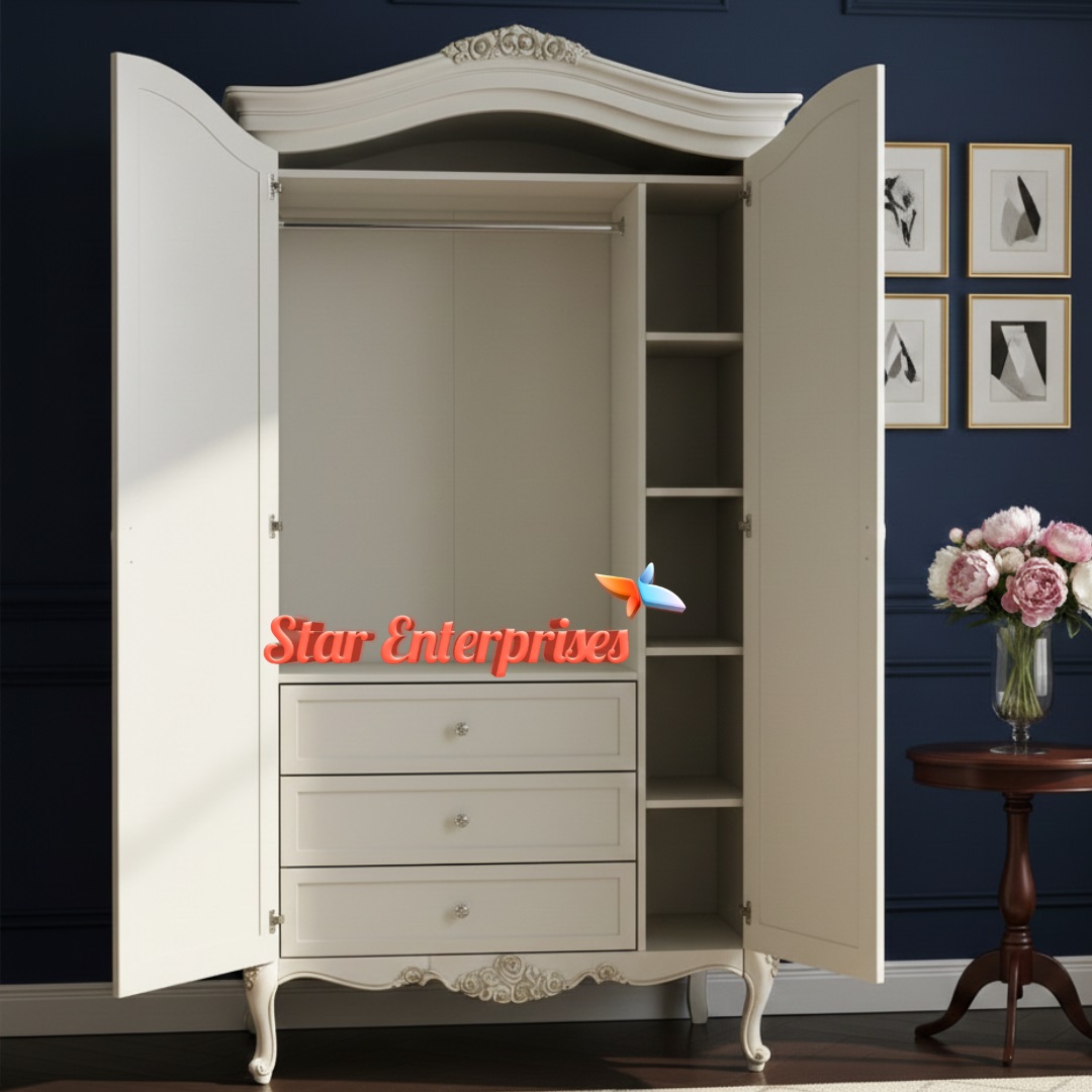 Star Enterprises Wooden French Inspired Almirah ALM-060 - Image 3