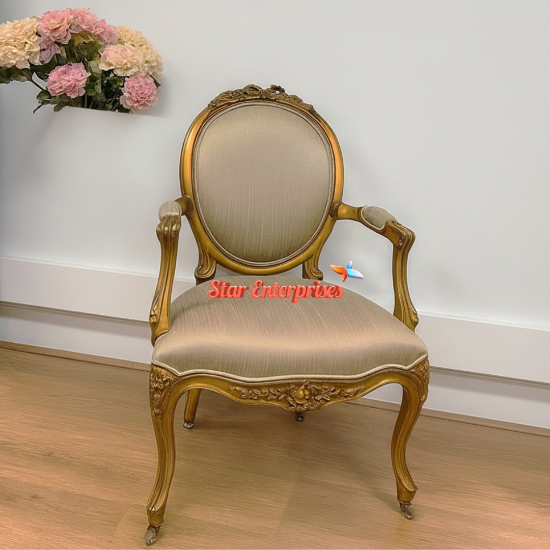 Star Enterprises Wooden French Style Armchair BDCH-0111 - Image 4