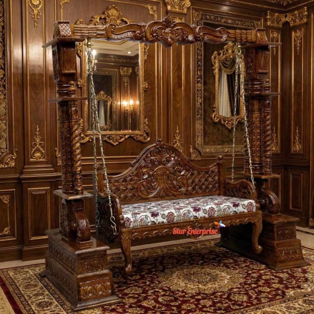 Wooden Handcrafted Swing Design (1)