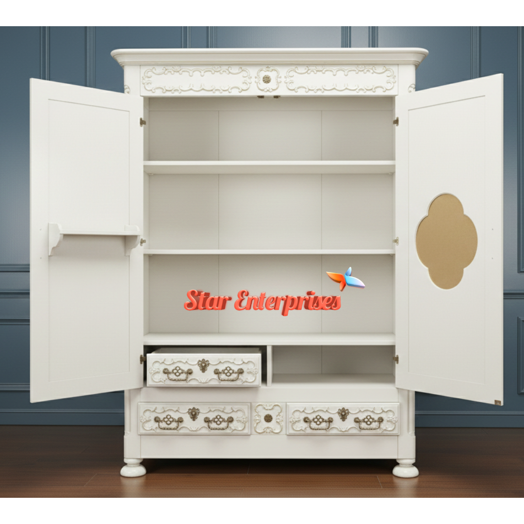 Star Enterprises Wooden Luxury Compact Almirah ALM-057 - Image 2