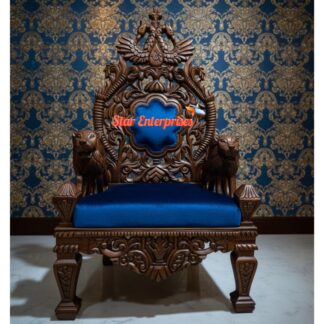 Wooden Luxury Maharaja Singhashan