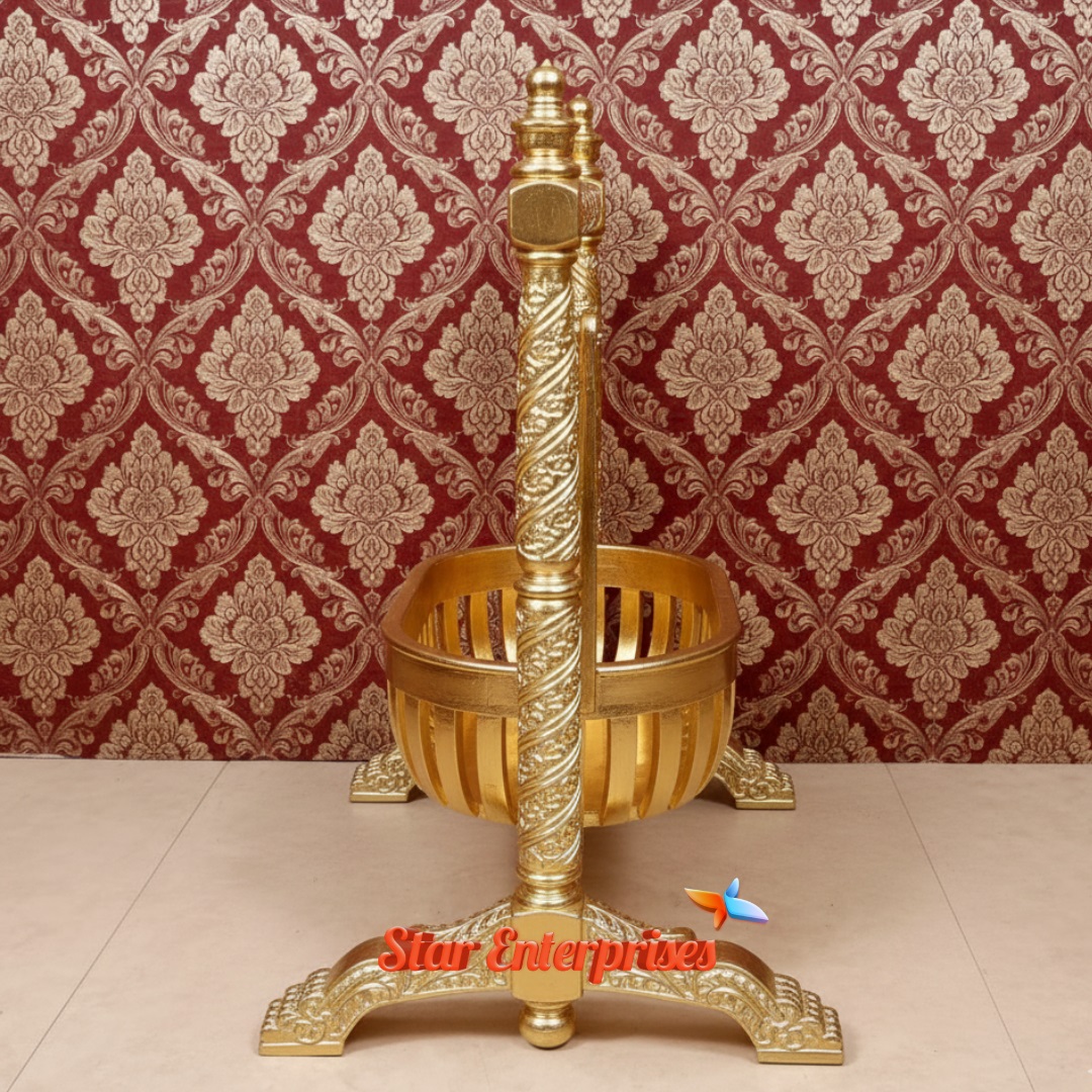 Star Enterprises Wooden New Born Baby Palna SWG-060 - Image 3