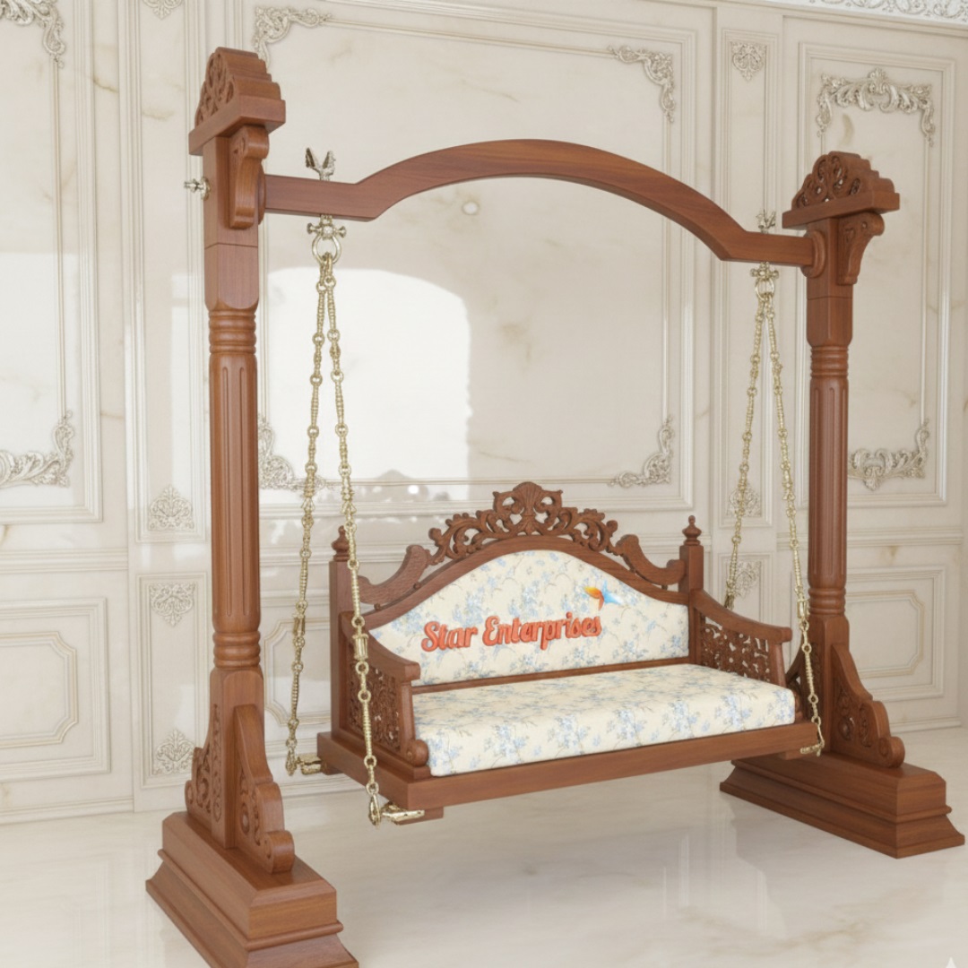 Star Enterprises Wooden Sleek Swing Design SWG-055 - Image 2
