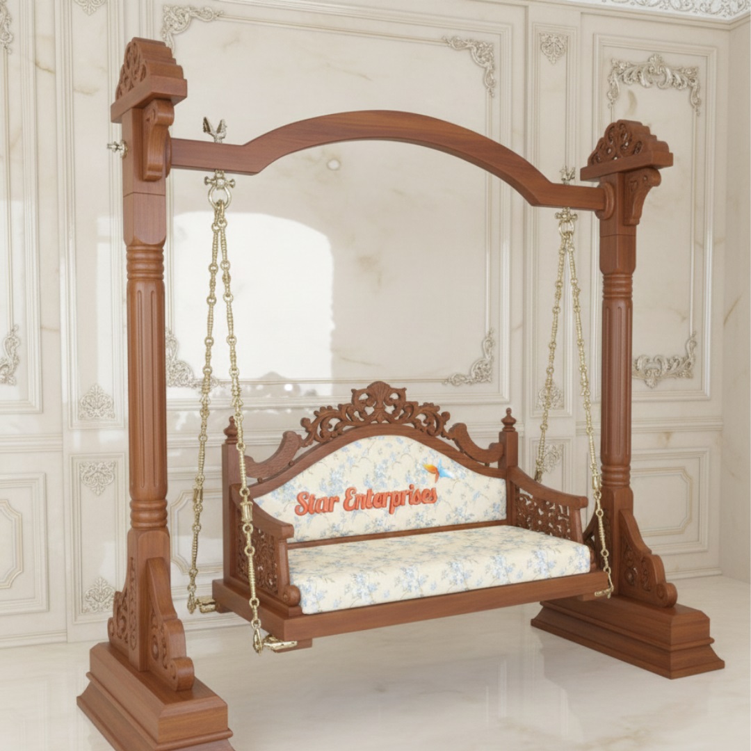 Star Enterprises Wooden Sleek Swing Design SWG-055 - Image 4