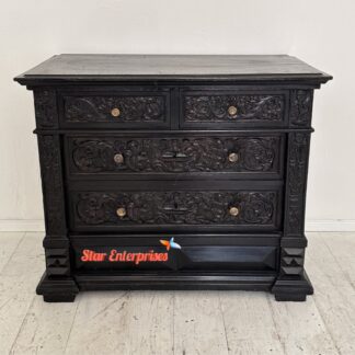 Teak Wood Vintage Chest of Drawers