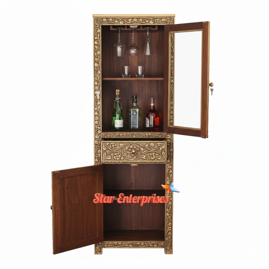 Star Enterprises Wooden Antique Bar Unit BAR-044 - Image 2