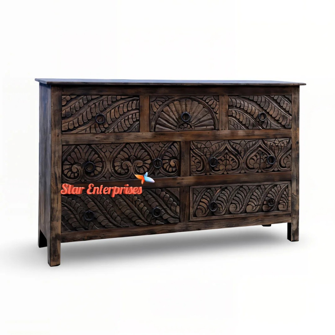Star Enterprises Wooden Classic Chest of Drawers CHDR-061 - Image 3