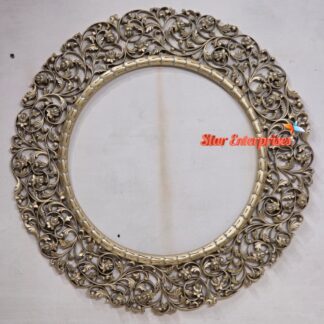 Wooden Floral Carved Mirror Frame
