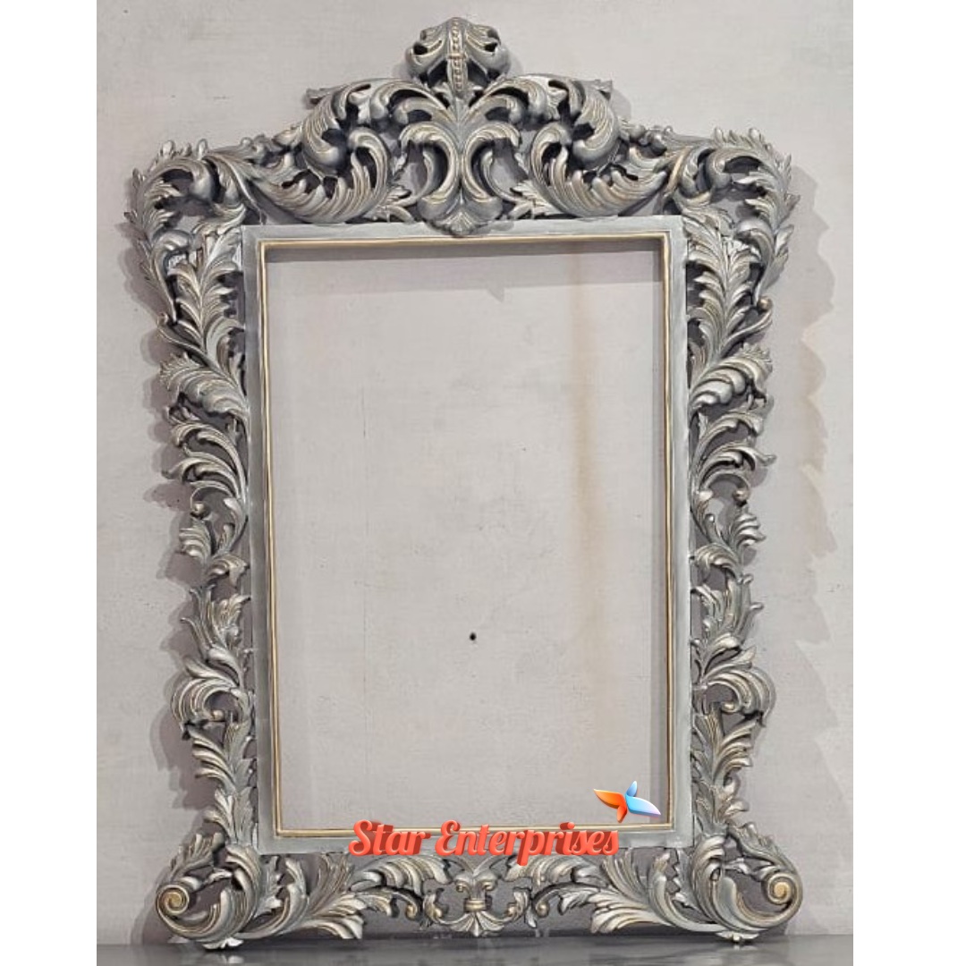 Star Enterprises Wooden Luxury Carved Mirror Frame MF-067 - Image 3