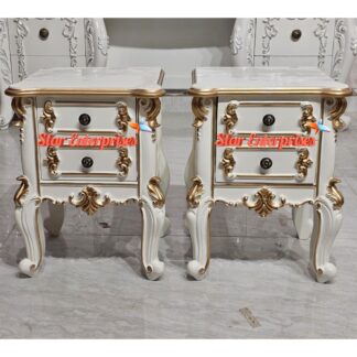 Wooden Luxury Carved Side Tables