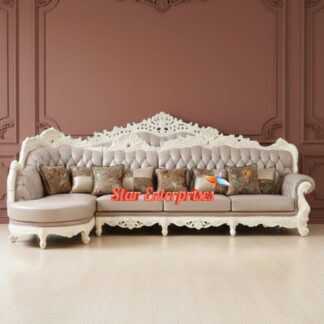 Wooden Luxury L-Shape Sofa