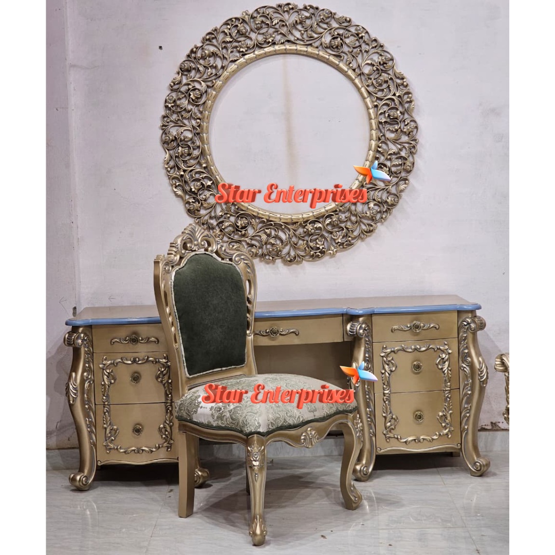 Wooden Royal Carved Dressing Table