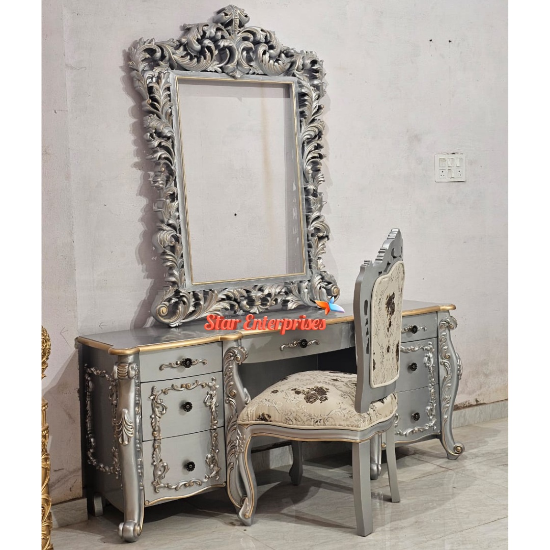 Star Enterprises Wooden Royal Handcrafted Dressing Table DRSR-070 - Image 4