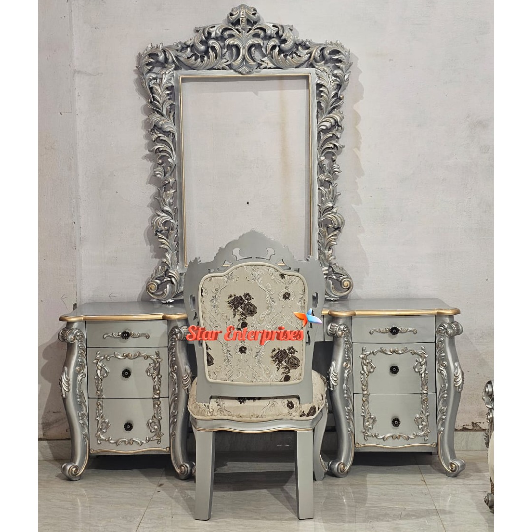 Star Enterprises Wooden Royal Handcrafted Dressing Table DRSR-070 - Image 6