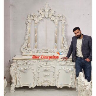 Wooden Royal Hand Carved Dressing Table