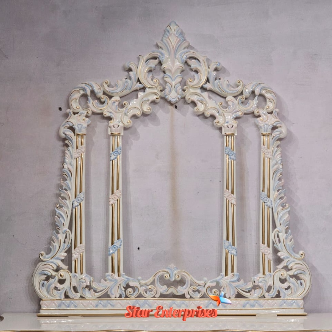 Star Enterprises Wooden Royal Hand Carved Dressing Table DRSR-073 - Image 5