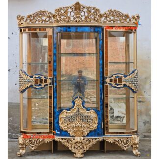 Premium Quality Royal Carved Crockery Cabinet