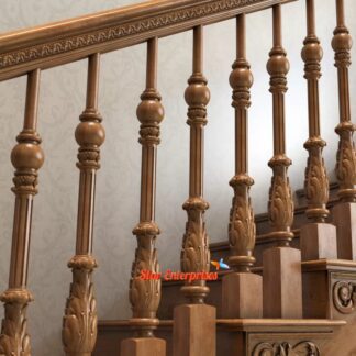 Premium Teak Wood Staircase Pillars