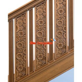 Wooden Classic Carved Staircase Pillars