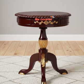 Wooden European Style Sofa Side Table