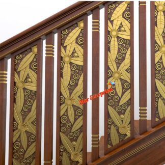 Wooden Floral Carved Pillars Design