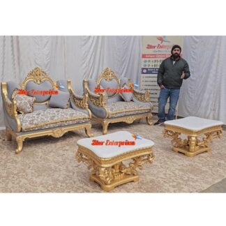Wooden Handcrafted Italian Style Sofa Set