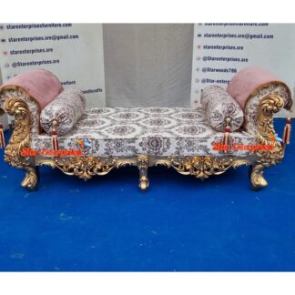 Wooden Luxury Carved Settee