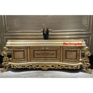 Wooden Luxury Carved TV Unit