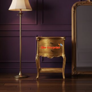 Wooden Sleek Design Bedside Table