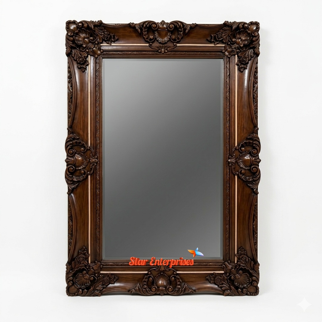 Star Enterprises Grand Antique Carved Mirror Frame MF-070 - Image 3