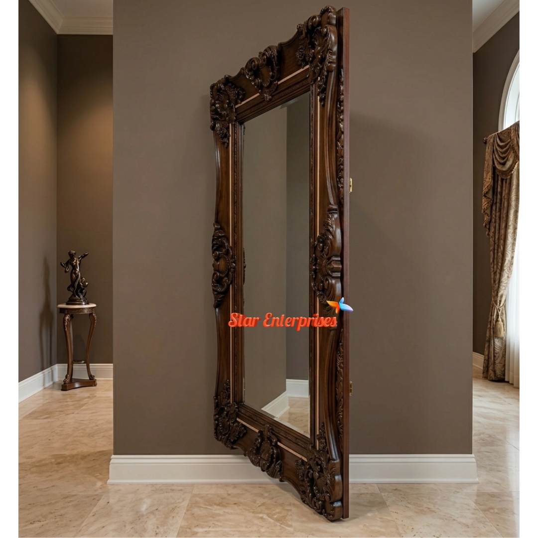 Star Enterprises Grand Antique Carved Mirror Frame MF-070 - Image 2