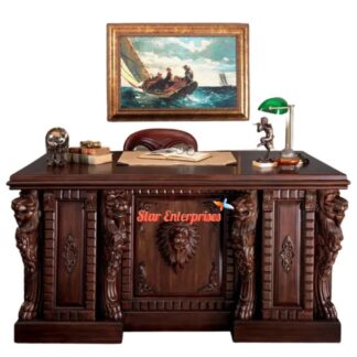 Star Enterprises Premium Heavy Carved Office Desk OFD-031