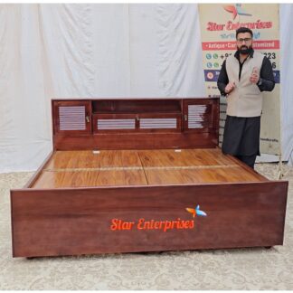 Premium Teak Wood Modern Bed Design