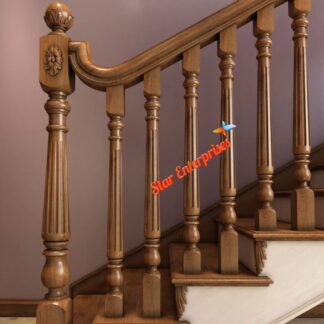 Premium Teak Wood Staircase Pillars