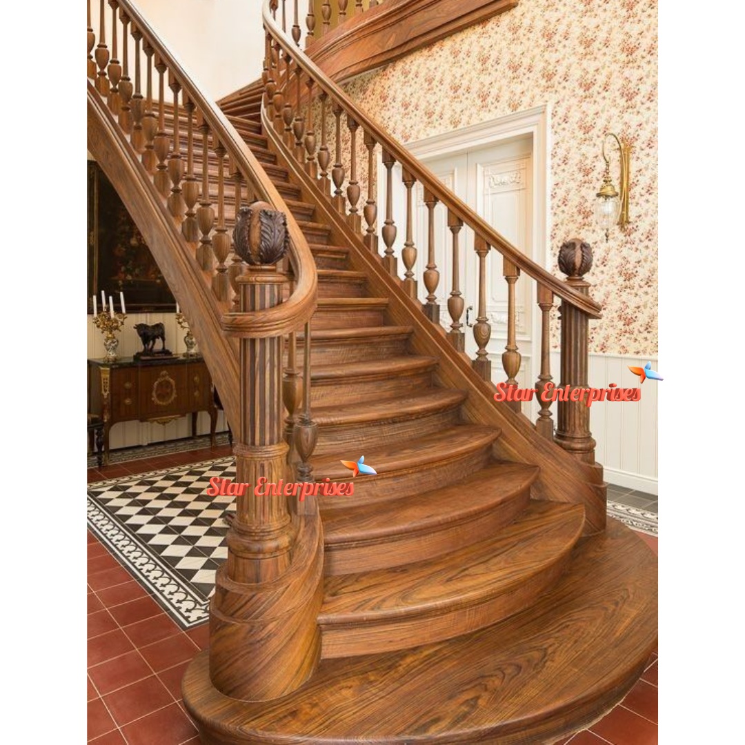 Star Enterprises Teak Wood Handcrafted Railing Pillars PIL-097 - Image 3