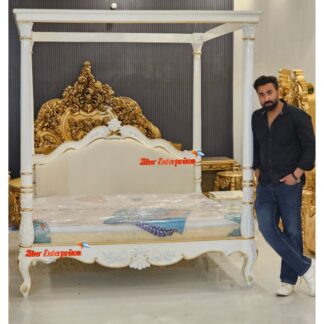 Wooden Classic Four Poster Bed Design