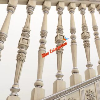 Wooden Hand Carved Railing Pillars