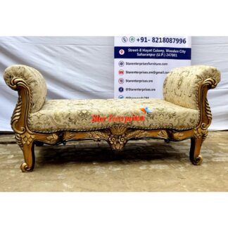 Wooden Handcrafted Classic Settee