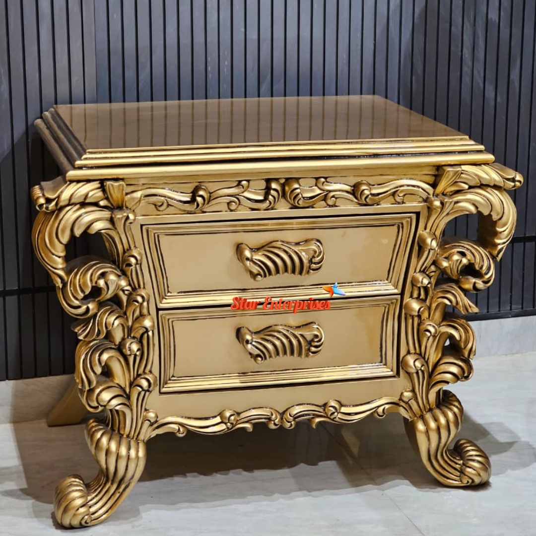 Star Enterprises Wooden Luxury Handcrafted Bedside Table BDSD-090 - Image 2