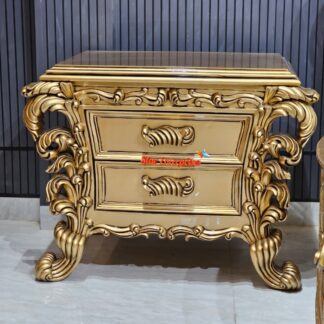 Star Enterprises Wooden Luxury Handcrafted Bedside Table BDSD-090