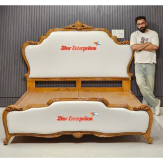 Star Enterprises High Quality Teak Wood Classic Bed BD-0166